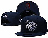 Detroit Tigers Team Logo Adjustable Hat YD (4)